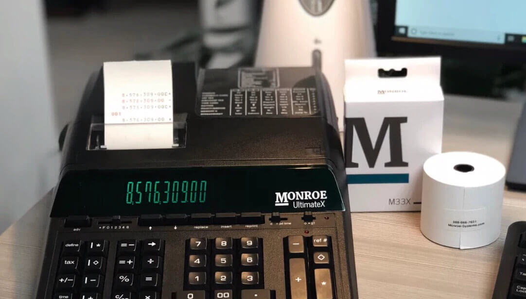 How To Use A Printing Calculator And Adding Machine Monroe